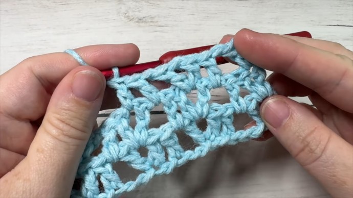 How to Crochet the Raindrop Lace Stitch Photo Tutorial