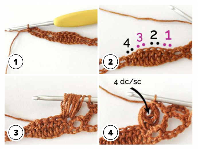 Crochet Tutorial: Beautiful Crown Stitch