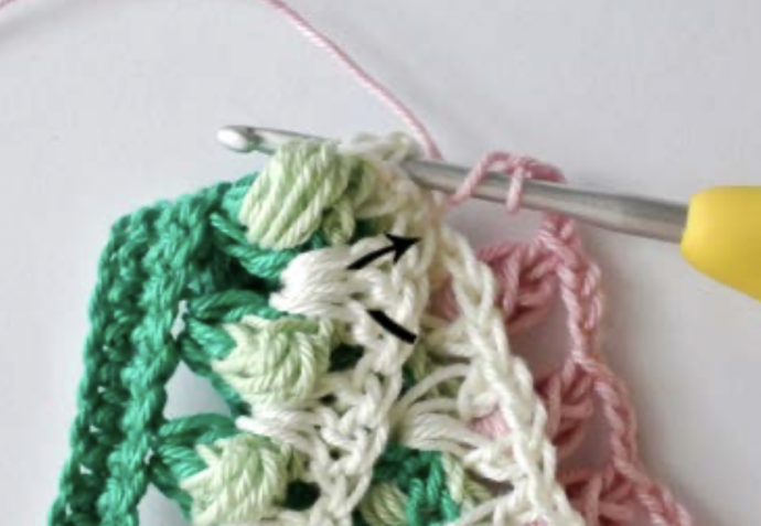 How to Crochet Multicolor Creative Puff Stitch