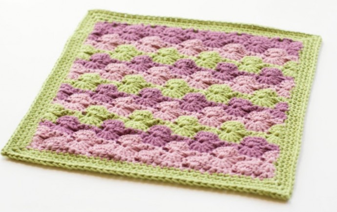 Meadow Afghan Square Crochet Pattern