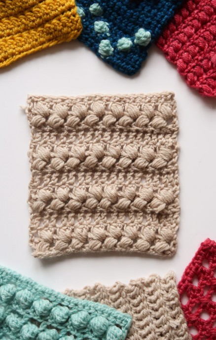 Braided Puff Crochet Stitch Photo Tutorial