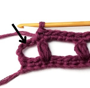 Stacked Puff Grid Crochet Stitch Photo Tutorial