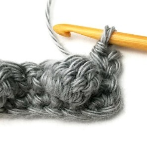 Aligned Bobble Crochet Stitch Photo Tutorial