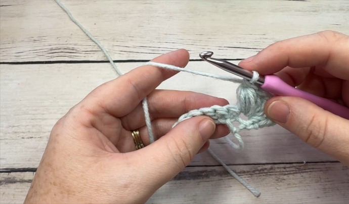 How to Crochet the Slanted Puff Shell Stitch Photo Tutorial