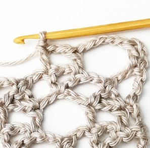 Lacy Interlocked Circles Crochet Stitch Photo Tutorial