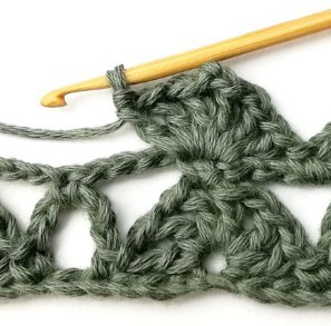 Stacked Triangles and Eyelet Crochet Stitch Photo Tutorial