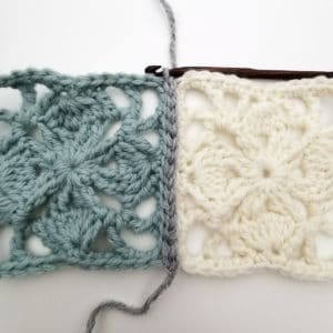 Crochet Flat Slip Stitch Join Photo Tutorial