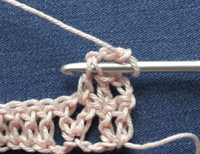 Crochet Textured Shell Stitch with Lines