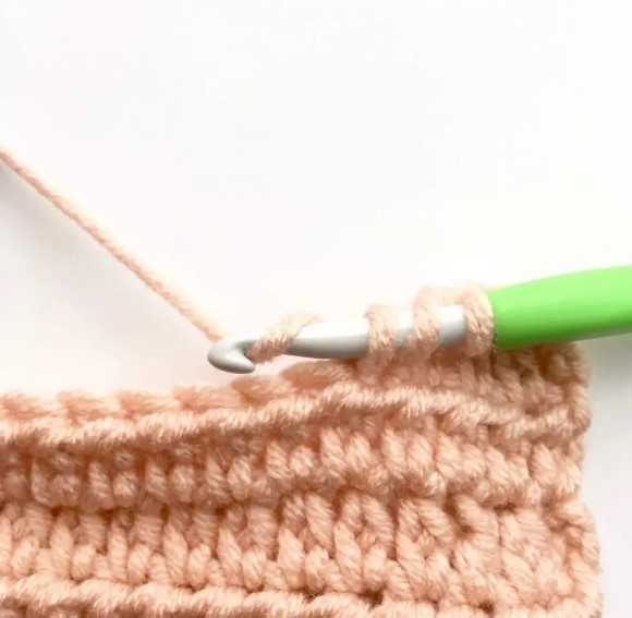 How to Crochet Herringbone Half Double Crochet Stitch Photo Tutorial