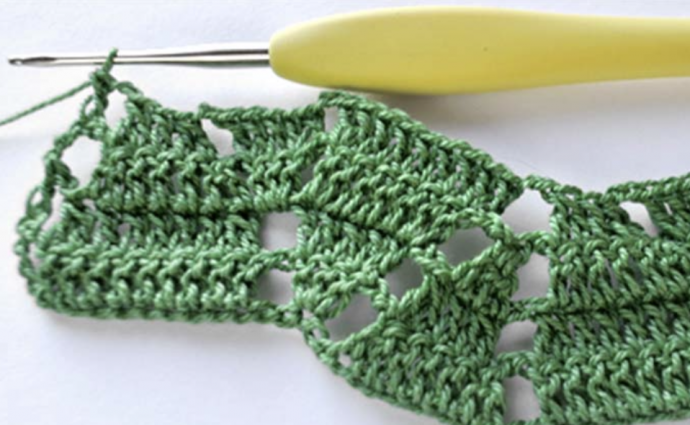 How to Crochet Textured Leaf Stitch