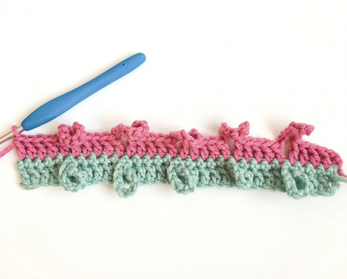 Braided Loops Crochet Stitch: A Symphony of Texture and Color