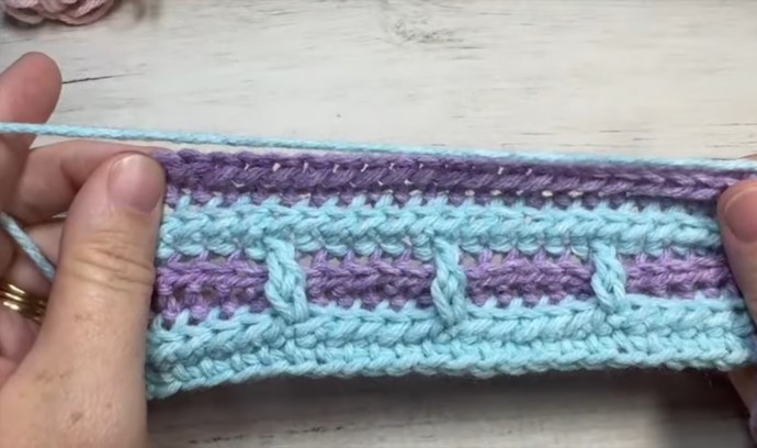 How to Crochet the Layered Brick Stitch Photo Tutotial