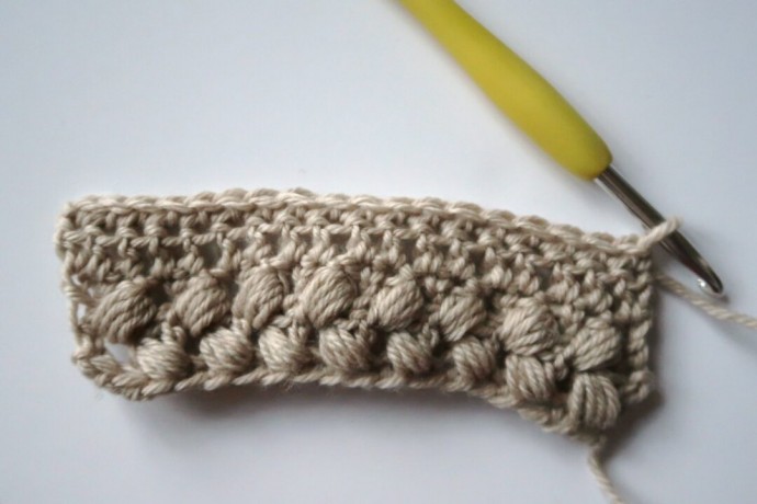 Braided Puff Crochet Stitch Photo Tutorial