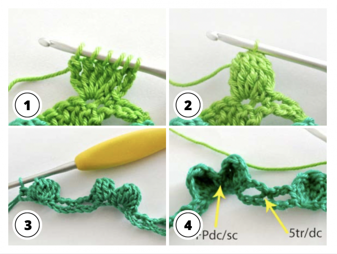 Crochet Tutorial: Textured Bobble Stitch