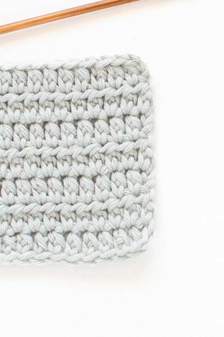 Extended Half Double Crochet Stitch Photo Tutorial
