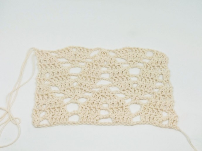 How to Crochet the Arrow Lace Stitch Photo Tutorial