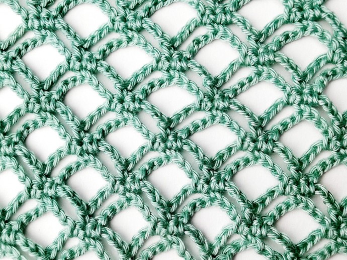 Double Trellis Crochet Stitch Photo Tutorial