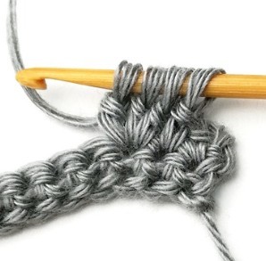 Aligned Bobble Crochet Stitch Photo Tutorial