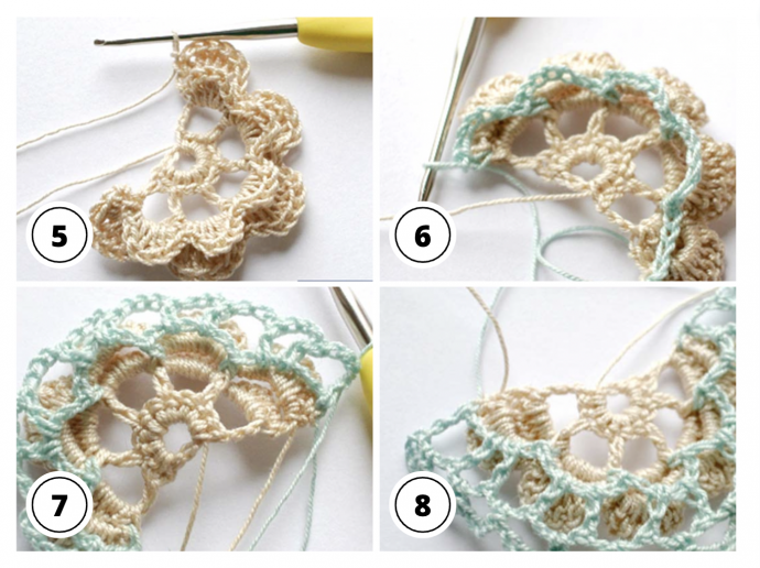 Crochet Basics: 3D Flower Edging