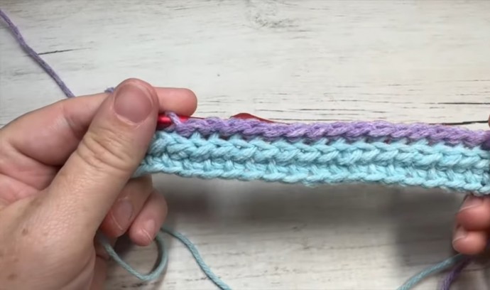 How to Crochet the Layered Brick Stitch Photo Tutotial