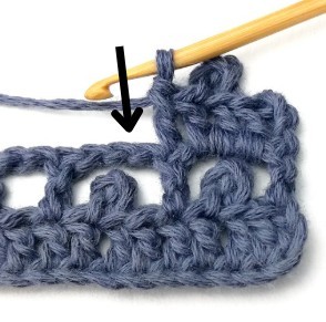 Striped Boxed Picot Crochet Stitch Photo Tutorial