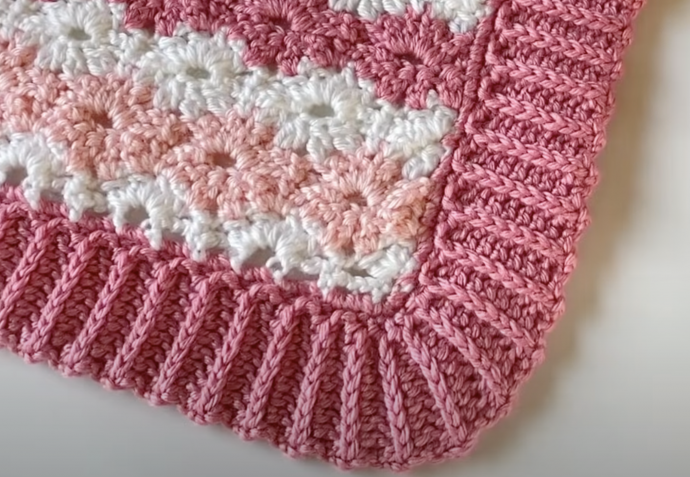 Crochet Front Bottom Loop Half Double Crochet Border