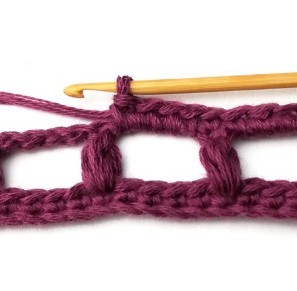 Stacked Puff Grid Crochet Stitch Photo Tutorial