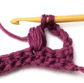Stacked Puff Grid Crochet Stitch Photo Tutorial