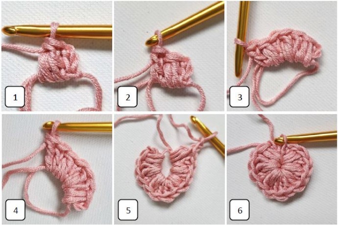 Crochet Heart Keychain Pattern