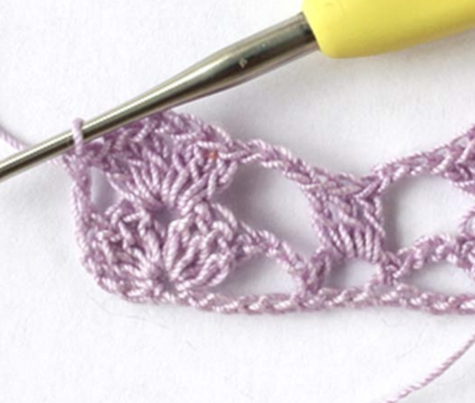 Crochet Three Chain Lace Border Tutorial