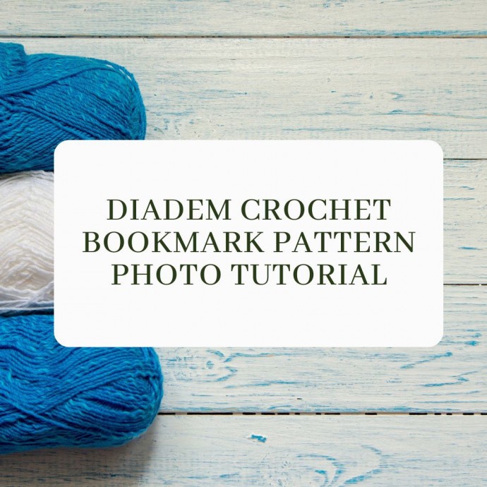 Diadem Crochet Bookmark Pattern Photo Tutorial