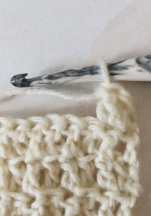 Front Loop Double Crochet Photo Tutorial