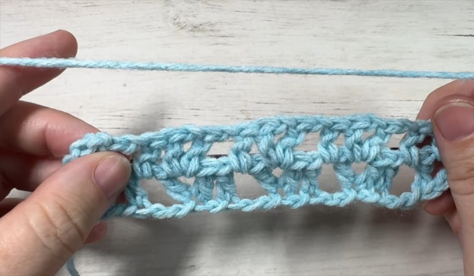 How to Crochet the Raindrop Lace Stitch Photo Tutorial