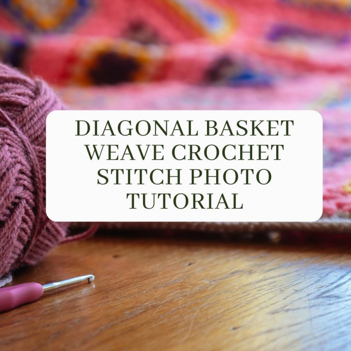 Diagonal Basket Weave Crochet Stitch Photo Tutorial