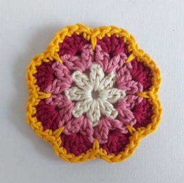 Crochet African Flower Granny Square Photo Tutorial