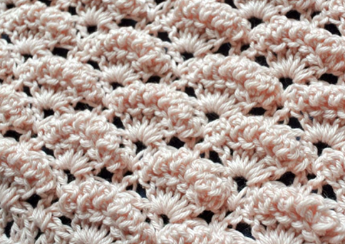 Crochet Textured Shell Stitch with Lines