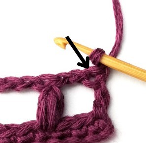 Stacked Puff Grid Crochet Stitch Photo Tutorial