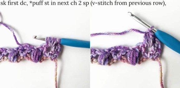 Easy Lace Clusters Crochet Stitch Photo Tutorial