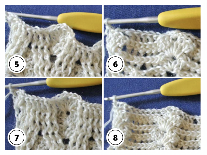 Crochet Tutorial: Textured Oval Shell Stitch