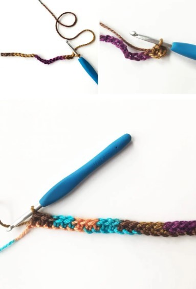 Crossed Half Double Crochet Stitch Photo Tutorial