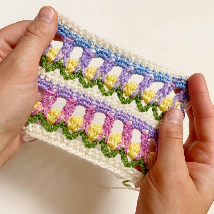 Field of Flowers Crochet Stitch Photo Tutorial Field of Flowers Crochet Stitch Photo Tutorial