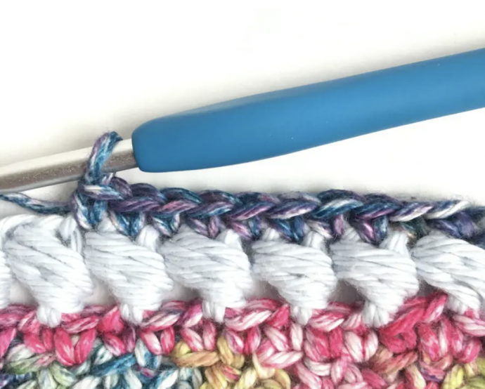 Puff Edge Border Crochet Stitch Tutorial