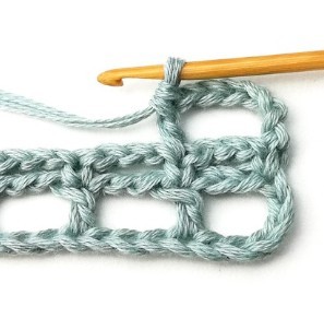 Striped Mesh Crochet Stitch Photo Tutorial