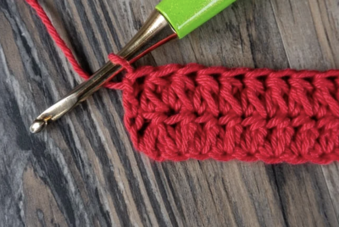 Forked Half Double Crochet Stitch Tutorial