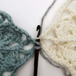 Crochet Flat Slip Stitch Join Photo Tutorial