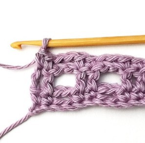 Double Mesh Crochet Stitch Photo Tutorial
