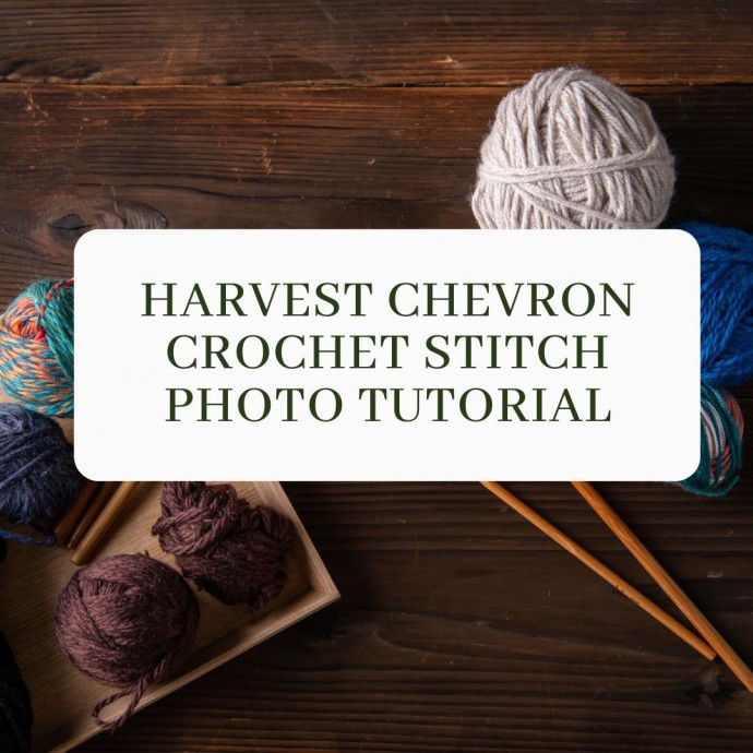 Harvest Chevron Crochet Stitch Photo Tutorial