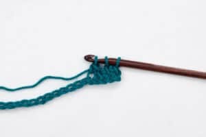 Linked Treble Crochet Stitch Photo Tutorial