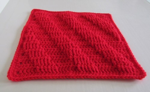 Mountain Ridges Textured Afghan Crochet Stitch Tutorial