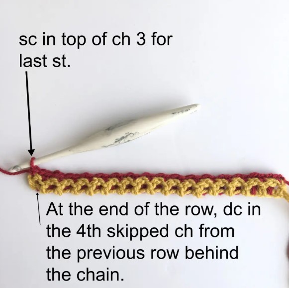 Woven Arches Crochet Stitch Photo Tutorial